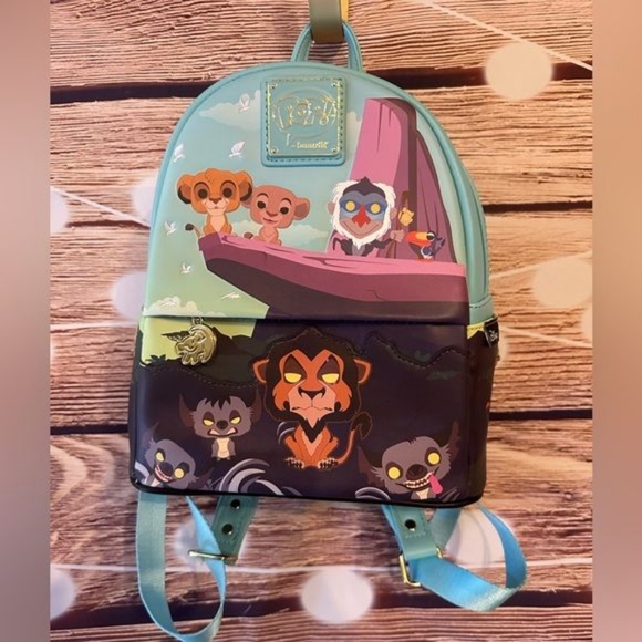 NWT Loungefly Mini Backpack - Disney's The Lion King Proud Rock in Pop! Style - Picture 7 of 7